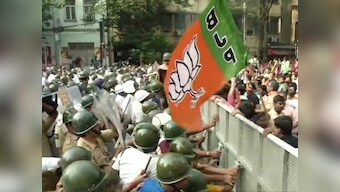 BJP workers clash with Kolkata Police at rally to protest spurt in dengue cases, several agitators detained