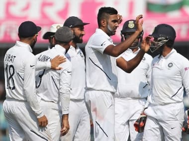 India’s Ravichandran Ashwin in action during the ongoing first Test against Bangladesh. AP