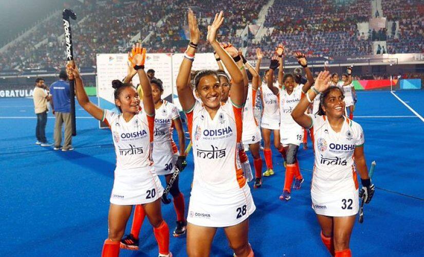 India beat USA 6-5 on aggregate on 2 November to qualify for 2020 Tokyo Games. Image courtesy: Twitter/@TheHockeyIndia