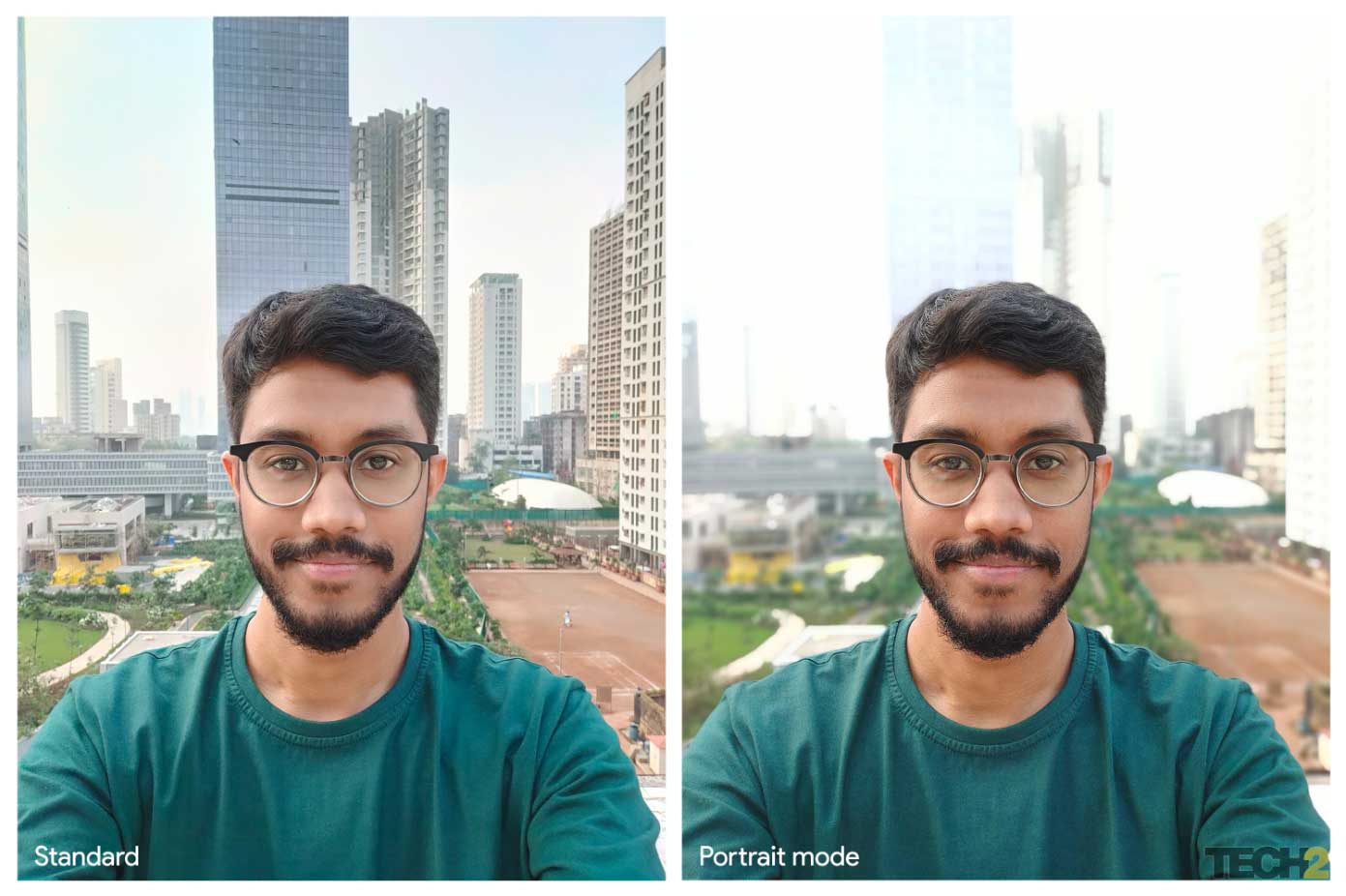 Portrait mode on the Realme X2 Pro with the front camera. Image: tech2/Abhijit Dey
