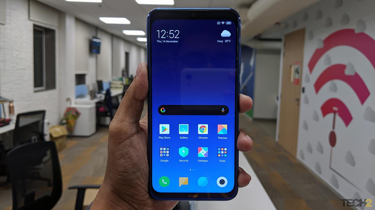 It comes with MIUI 10 out-of-the-box. Image: tech2/Abhijit Dey