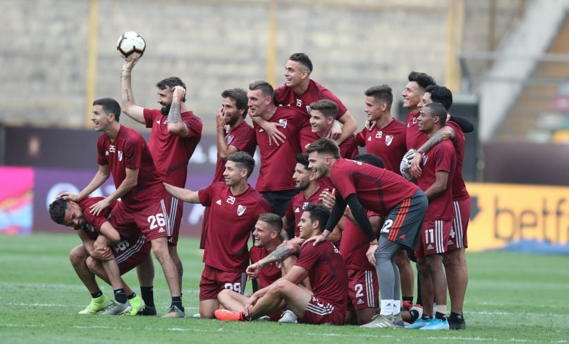 River Plate against Flamengo in Copa Libertadores final