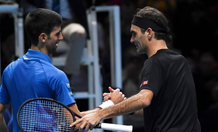 Roger Federer beat Novak Djokovic after losing to him in the finals of this year’s Wimbledon. AP