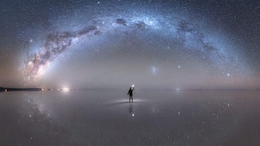 NASA's image of the day is a reflection of stars, planets and galaxies in the world's largest natural mirror