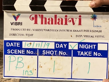 Thalaivi: Kangana Ranaut, Arvind Swami's Jayalalaithaa biopic, directed by AL Vijay, goes on floors Thalaivi: Kangana Ranaut, Arvind Swami's Jayalalaithaa biopic, directed by AL Vijay, goes on floors