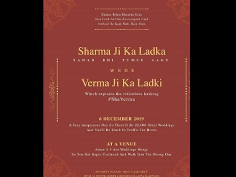 Twitterrati finds this comedian's Indian wedding card so 'honest' that it has gone viral Twitterrati finds this comedian's Indian wedding card so 'honest' that it has gone viral