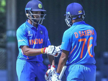 Divyaansh Saxena, N Tilak Varma power India U-19 team to a comfortable nine-wicket win over South Africa in first Youth ODI Divyaansh Saxena, N Tilak Varma power India U-19 team to a comfortable nine-wicket win over South Africa in first Youth ODI