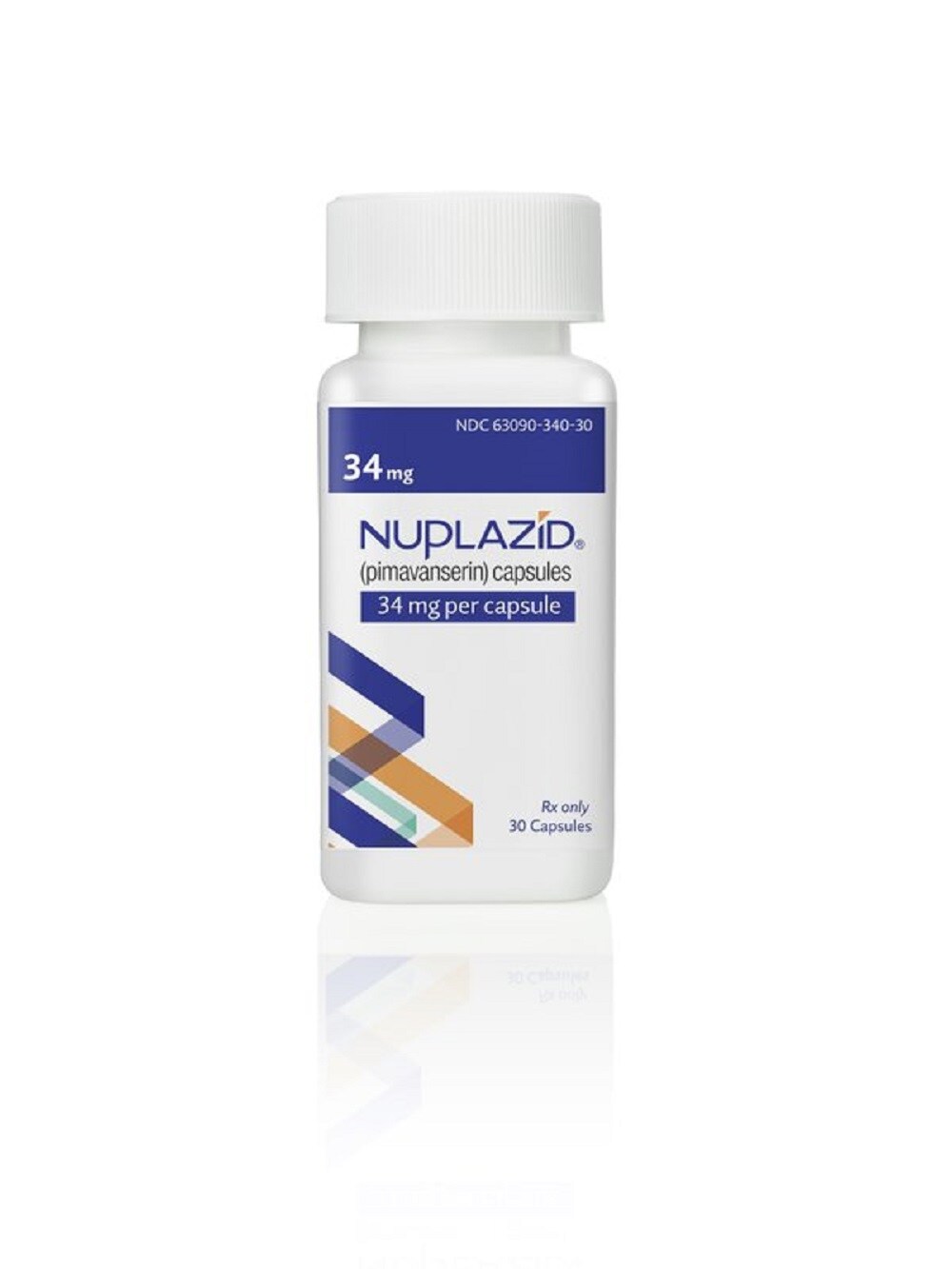 A bottle of Nuplazid from Acadia Pharmaceuticals Inc. that can treat psychosis related to dementia. Image credit: AP
