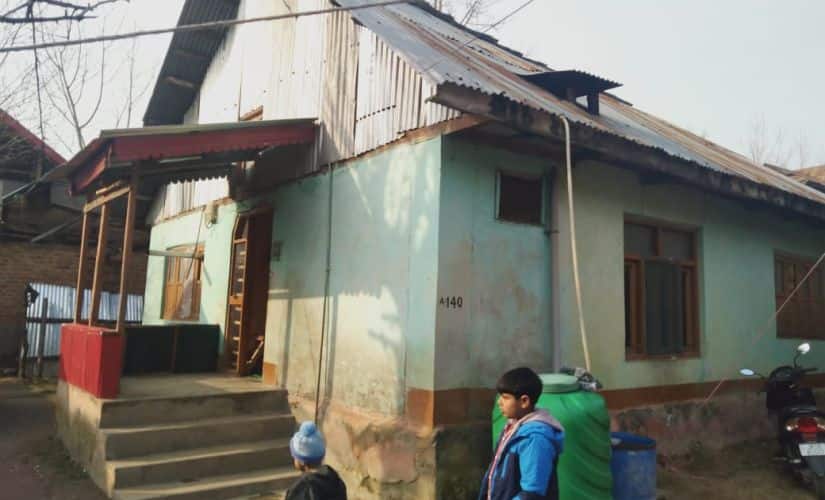 Bhat’s single-storey house in Handwara. Image/ Quratulain Rehbar