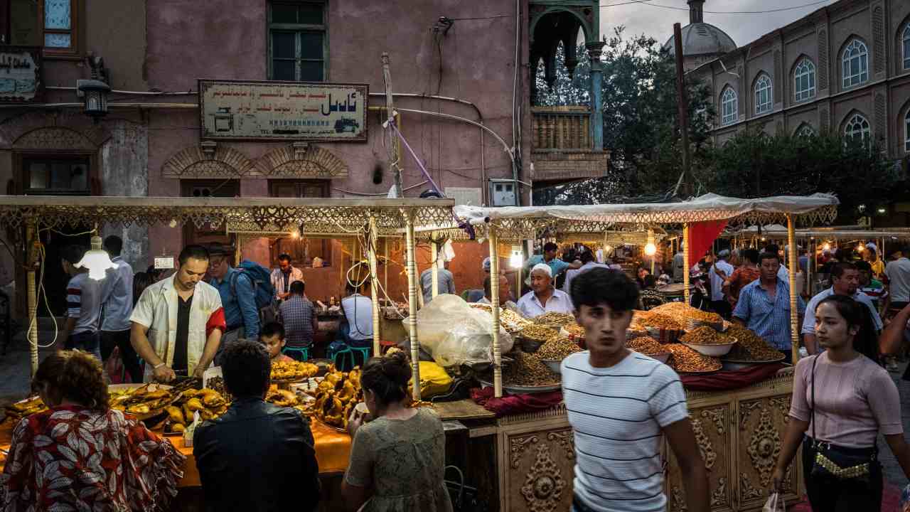 A market in Kashgar, a city in Xinjiang. China has detained up to a million people in camps in the western region.