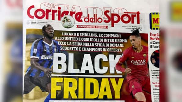 Italian sports daily under fire for using 'Black Friday' headline along with pictures of Chris Smalling, Romelu Lukaku