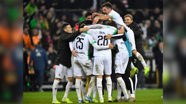 Bundesliga: Borussia Monchengladbach beat Bayern Munich to stay on top of table; Dortmund score five past Dusseldorf