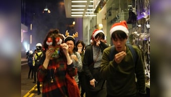 'It doesn't matter if it's Christmas': Hong Kong pro-democracy activists keep up protests as police fires tear gas to disperse crowds