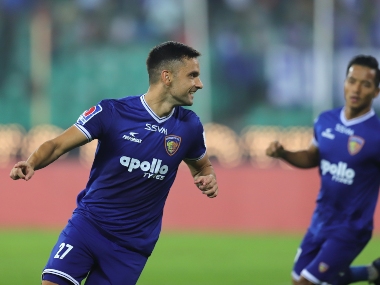 ISL 2019-20: First-half goal-fest sees Chennaiyin FC rise to eighth with victory over Southern rivals Kerala Blasters ISL 2019-20: First-half goal-fest sees Chennaiyin FC rise to eighth with victory over Southern rivals Kerala Blasters