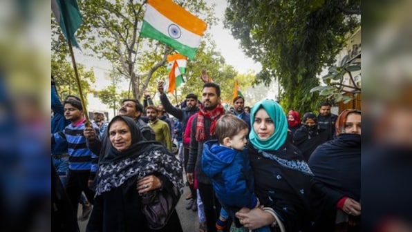 Protesters march towards PM's Delhi residence with hands tied, demand release of Bhim Army chief; police stops rally enroute