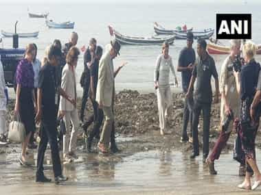 Swedish royal couple clean up Mumbai's Versova beach; Carl XVI Gustaf, Queen Silvia to meet Maharashtra Governor today Swedish royal couple clean up Mumbai's Versova beach; Carl XVI Gustaf, Queen Silvia to meet Maharashtra Governor today
