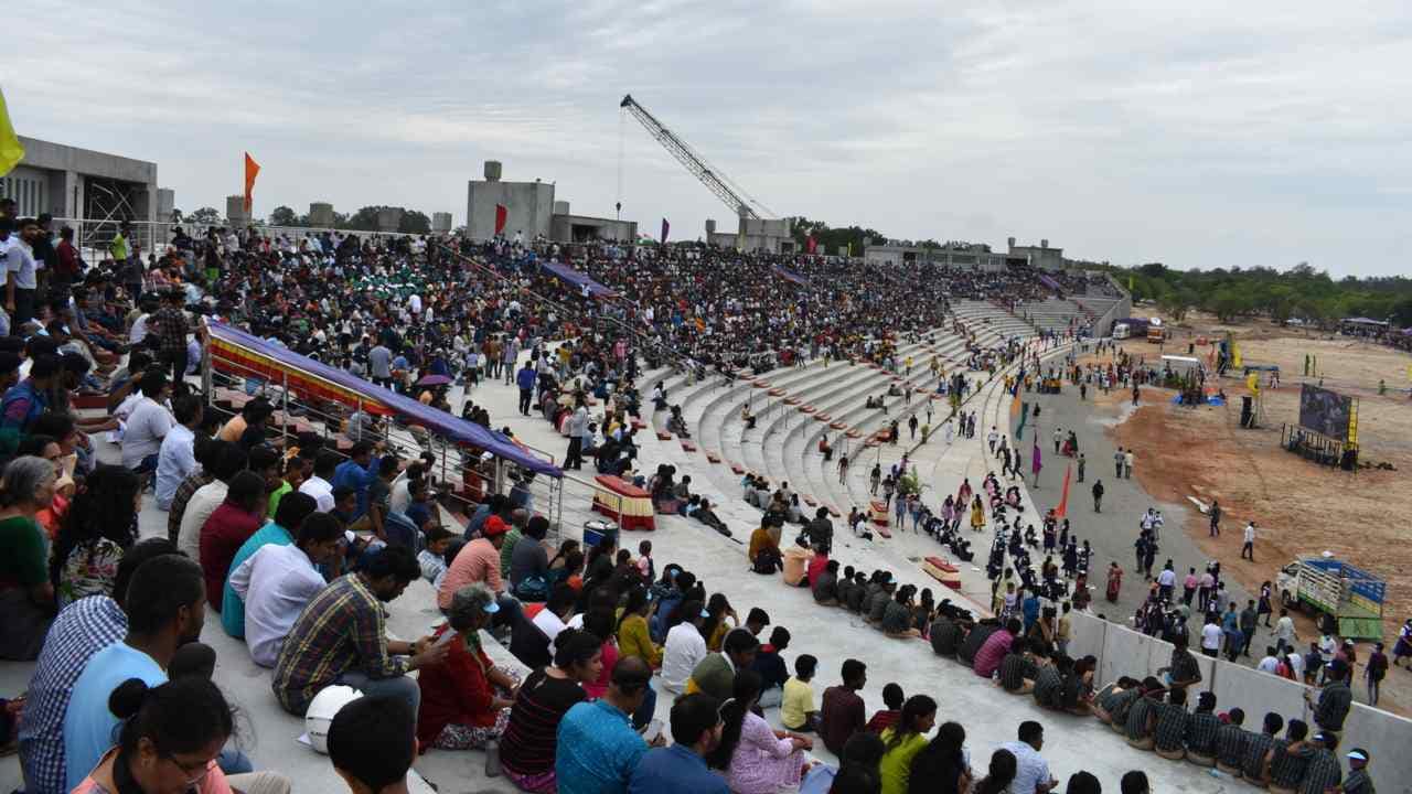 An excited crowd at the launch viewing gallery in SHAR, Sriharikota on 22 July 2019 at the launch of Chandrayaan 2, India's second lunar mission. Image courtesy: The Planetary Society