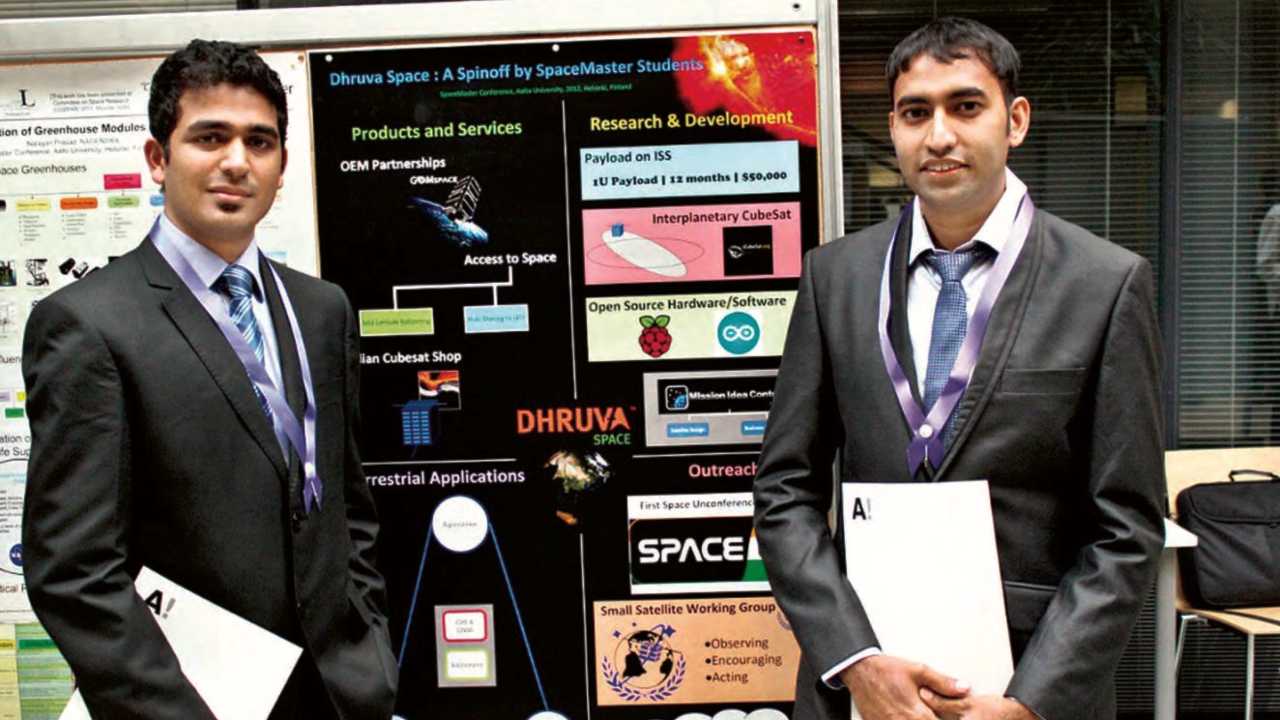Sanjay Nekkanti and Narayan Prasad are the two founders of Dhruva Space, who met in 2010 when they were among the 10 Indians chosen to be part of the coveted Erasmus Mundus SpaceMaster programme. Image: Spacemasters/Postnoon