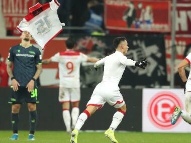 Bundesliga: Fortuna Dusseldorf earn last-gasp win over Union Berlin; Paderborn beat Eintracht Frankfurt