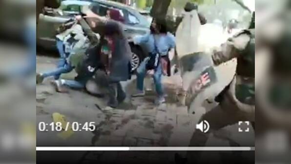 Watch: Jamia Millia Islamia students Ladeeda Sakhaloon, Ayesha Renna save journalist from baton-wielding cops