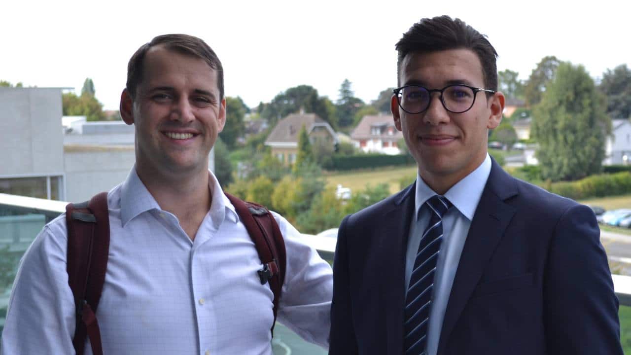 John Kolinski and Wassim Dhaouadi of the bubble trouble. Image: EPFL