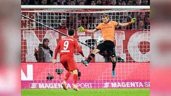 Bundesliga: Bayer Leverkusen keeper Lukas Hradecky helped his team beat Bayern Munich despite losing a contact lens