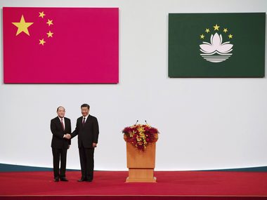 China-loyalist Ho Iat Seng takes charge in Macao amid trouble in Hong Kong; Xi Jinping attends swearing-in ceremony China-loyalist Ho Iat Seng takes charge in Macao amid trouble in Hong Kong; Xi Jinping attends swearing-in ceremony