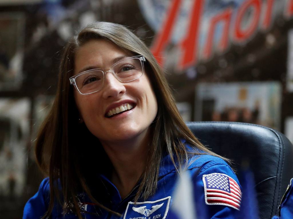 NASA astronaut Christina Koch now holds the record for the longest spaceflight by a woman. Image: Getty