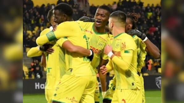 Ligue 1: Nantes end five-match winless streak after beating 10-man Toulouse; Monaco-PSG postponed due to bad weather