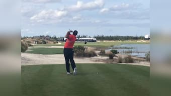 Hero World Challenge: Patrick Reed takes three-shot lead as Tiger Woods roars back into contention