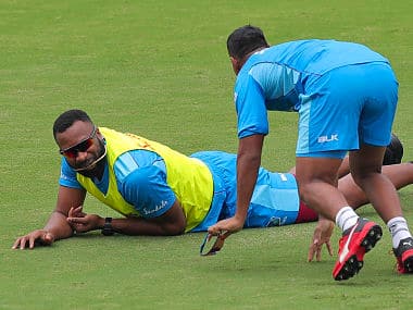 Kieron Pollard said captaincy was something that sprung upon him. AP 