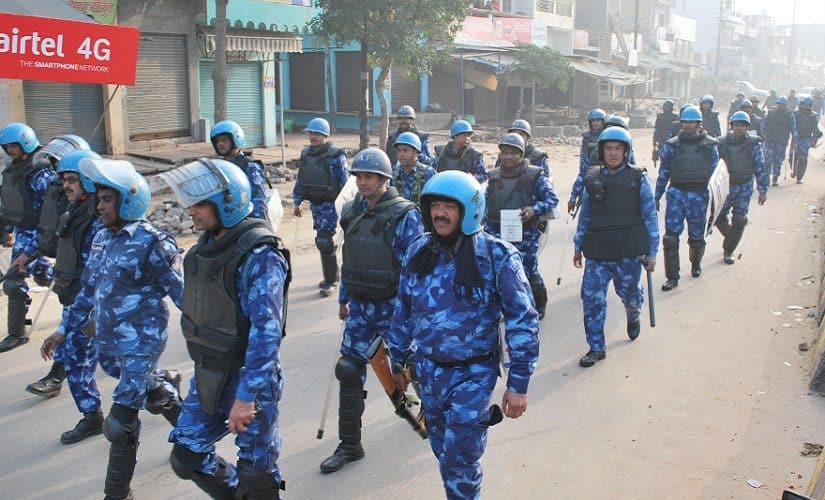 Rapid Action Force personnel at Muzaffarnagar. Firstpost/Gulfam