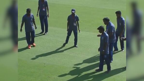 Watch: Snake delays start of Andhra's Ranji Trophy opener against defending champions Vidarbha