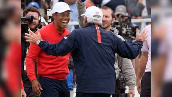 Presidents Cup 2019: Tiger Woods sets record for most victories as US team rallies to win title again