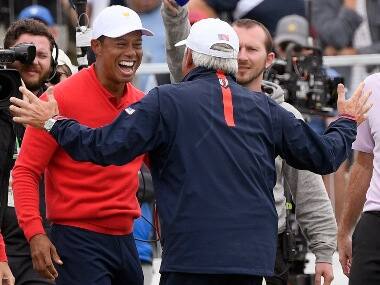 Presidents Cup 2019: Tiger Woods sets record for most victories as US team rallies to win title again