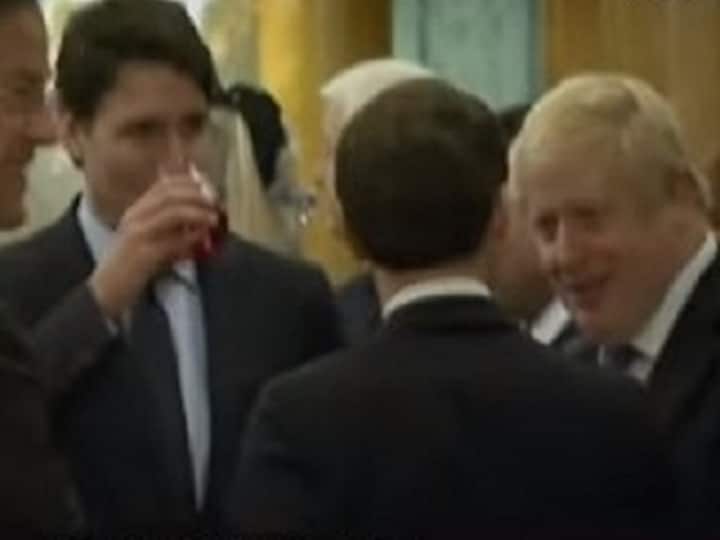 Justin Trudeau, Boris Johnson, Emmanuel Macron caught 'gossiping' about Donald Trump in unguarded moment at NATO summit