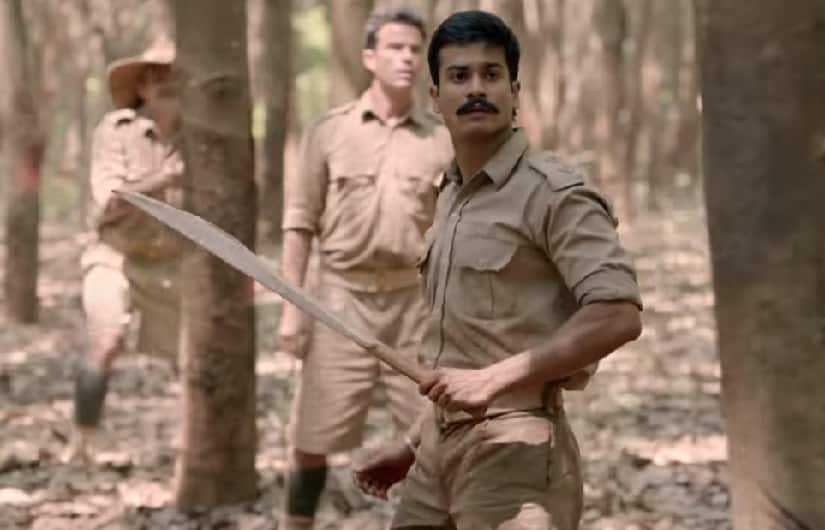 Sunny Kaushal in a still from Forgotten Army: Azaadi Ke Liye. Image from YouTube