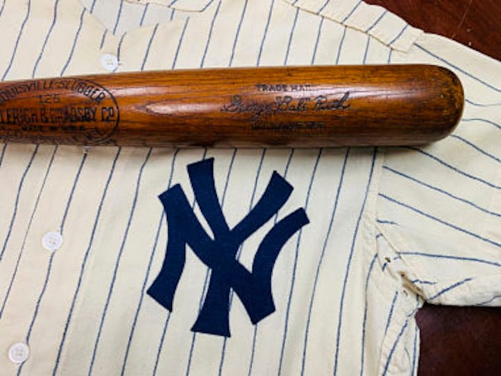 Legendary baseball player Babe Ruth's 500th home run bat sells for more than $1 million