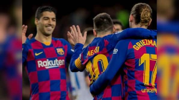 LaLiga: Lionel Messi, Luis Suarez and Antoine Griezmann find the target as Barcelona end year top of the league
