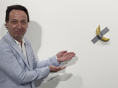 A grudging defense of Maurizio Cattelan's $120,000 banana, which has won art-world notoriety, and public visibility A grudging defense of Maurizio Cattelan's $120,000 banana, which has won art-world notoriety, and public visibility
