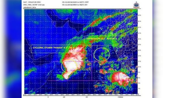 Record cyclone year for Arabian Sea sees another deep depression intensify into Cyclone Pawan; 2nd low pressure area may weaken