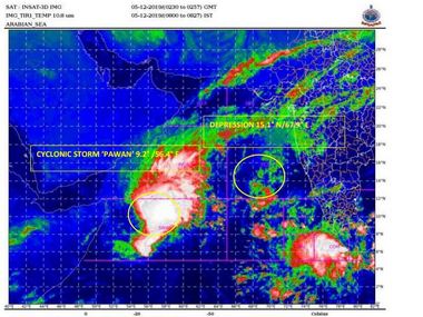 Record cyclone year for Arabian Sea sees another deep depression intensify into Cyclone Pawan; 2nd low pressure area may weaken Record cyclone year for Arabian Sea sees another deep depression intensify into Cyclone Pawan; 2nd low pressure area may weaken