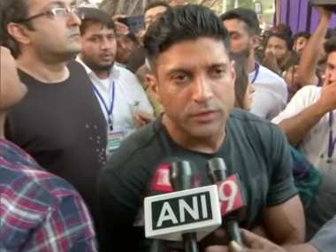 Farhan Akhtar, Sushant Singh, Swara Bhasker join Anti-CAA, NRC protest at Mumbai's August Kranti Maidan Farhan Akhtar, Sushant Singh, Swara Bhasker join Anti-CAA, NRC protest at Mumbai's August Kranti Maidan