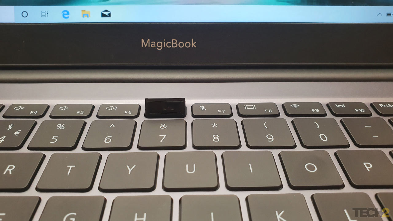 The pop-up webcam on the Honor Magic Book laptop. Image: Nandini Yadav/tech2