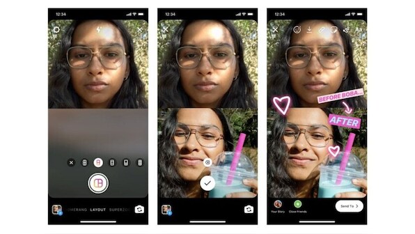 Instagram's new Layout feature for Stories will let you post up to six images at the same time