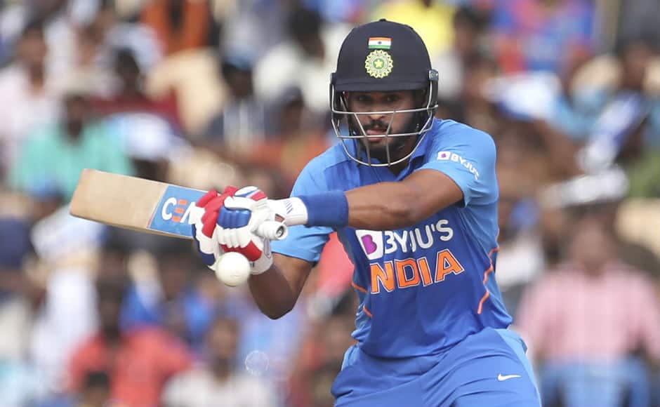 After the Indian top-order was cheaply dismissed, Shreyas Iyer steadied the ship for the visitors with his knock of 70. AP 