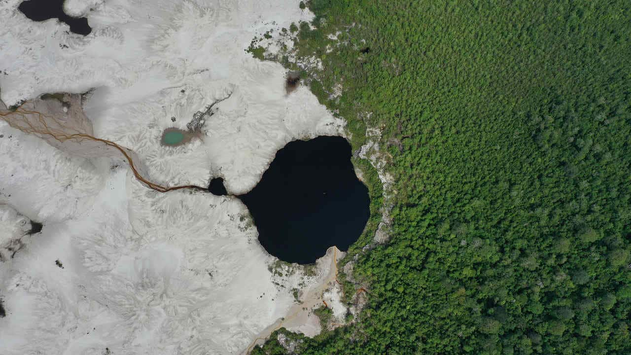 Forest cleared for gold mining in Indonesian Borneo. Photo by Rhett A. Butler