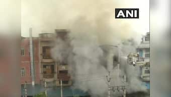 Massive blaze at shoe factory, neighbouring premise in Delhi’s Narela; 22 firetenders rushed to spot, three firemen injured, say reports