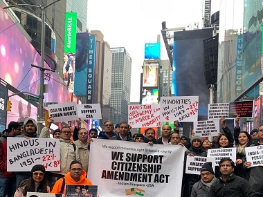 Indian-Americans hold events in support of CAA, Narendra Modi govt in New York’s Long Island, Times Square Indian-Americans hold events in support of CAA, Narendra Modi govt in New York’s Long Island, Times Square