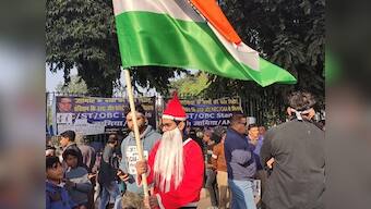 'Merry Christmas everyone apart from Delhi Police': Jamia students celebrate festival as anti-CAA protests at varsity enter 13th day